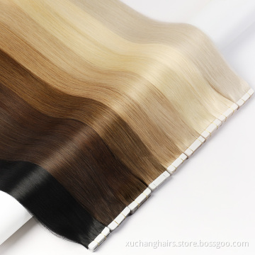 Groothandel tape in hair extensions onzichtbare Braziliaanse menselijke haarextensions leveranciers 26 &quot;Hair Extensions Tape